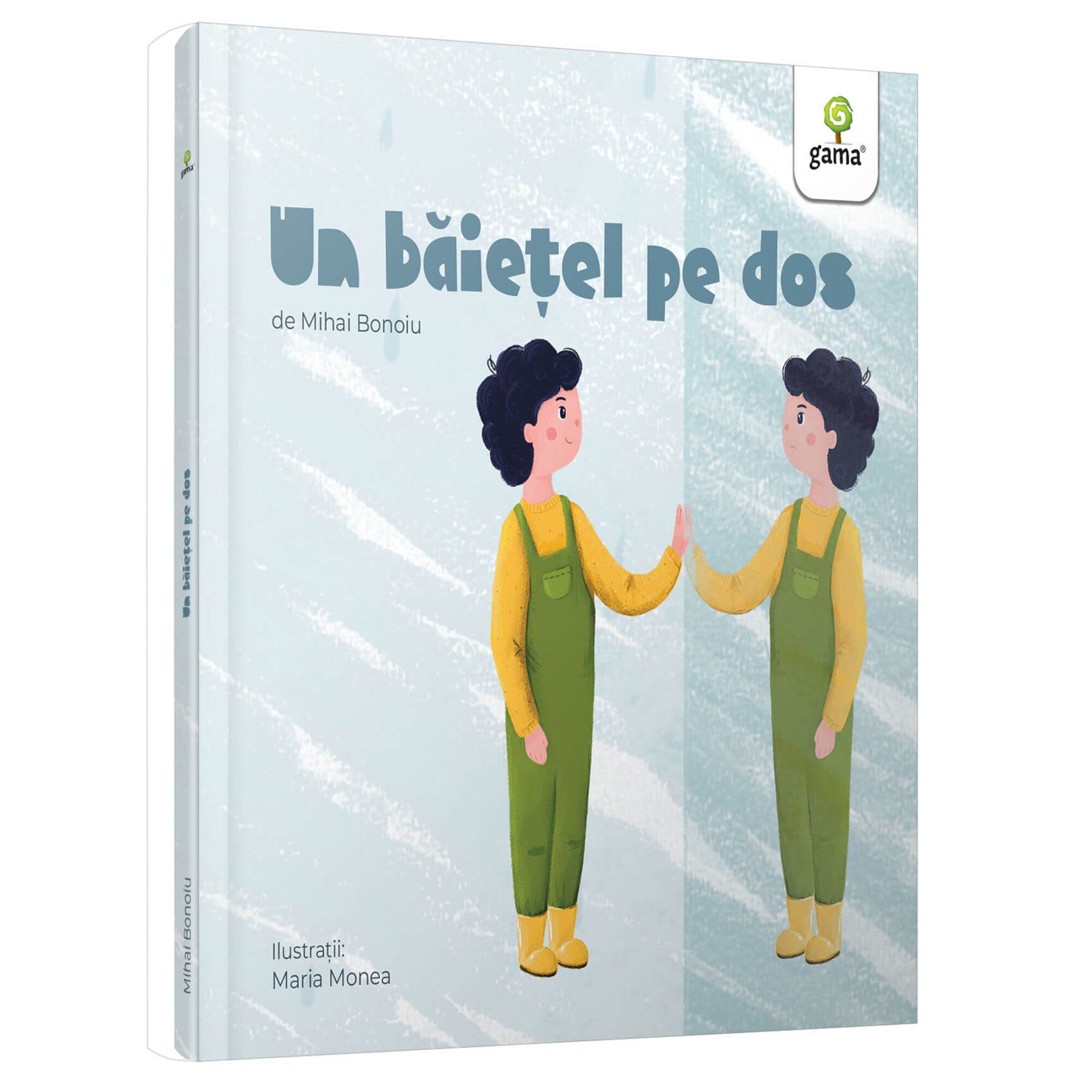 Un baietel pe dos